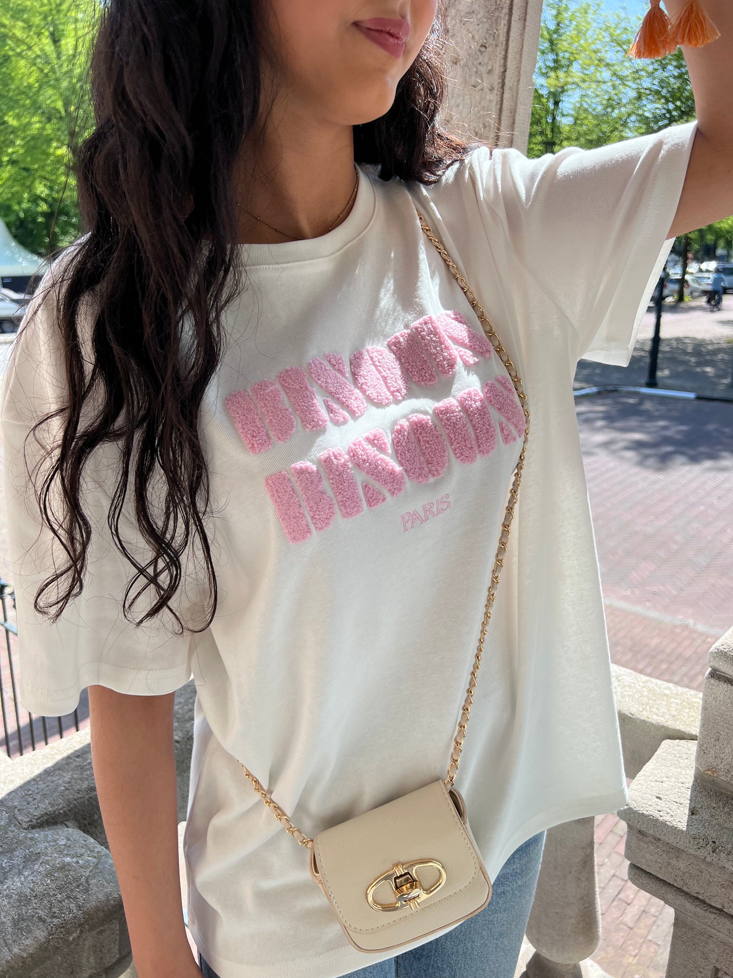 Bisous t-shirt pink