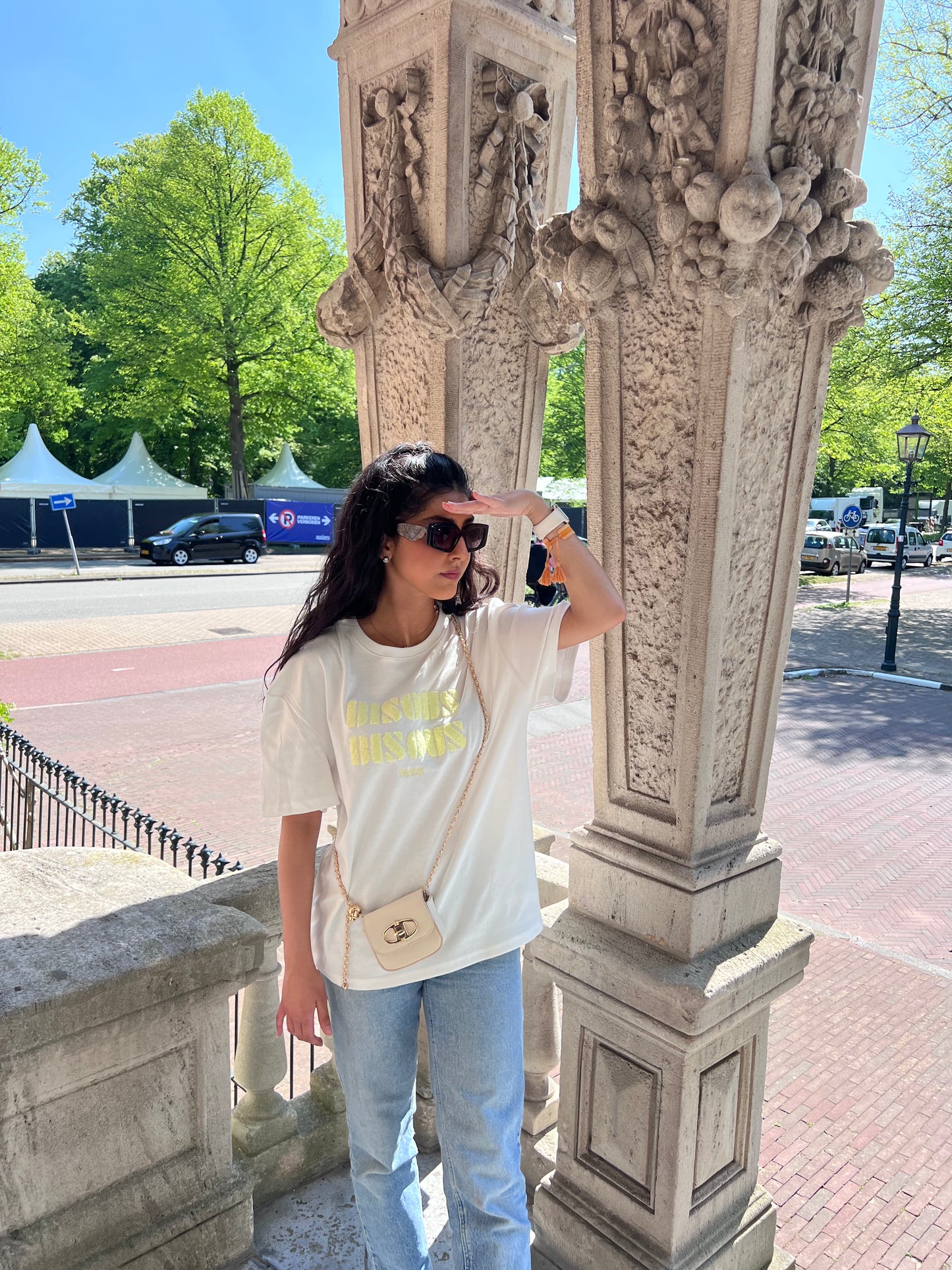 Bisous t-shirt yellow