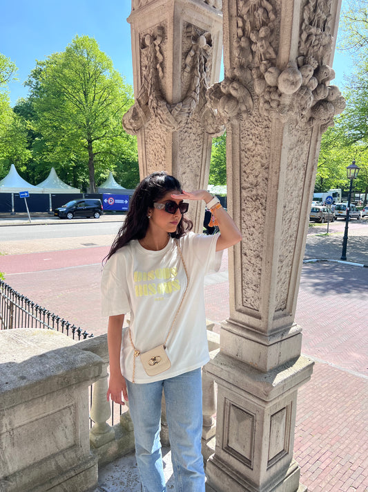 Bisous t-shirt yellow